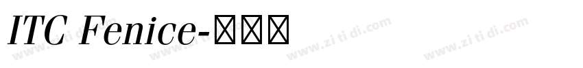 ITC Fenice字体转换